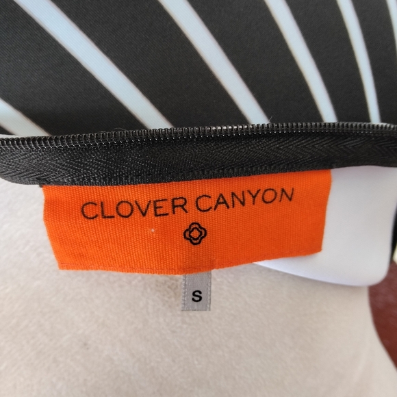 Clover Canyon Illusion Print Bodycon Style Stretchy Mini Dress Size Small - Picture 8 of 9